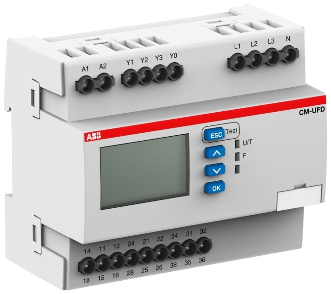 ABB - NA-Schutzrelais Netzeinspeiseüberwachungsrelais 3 We L-L=0-540 VAC L-N=0-312 VAC