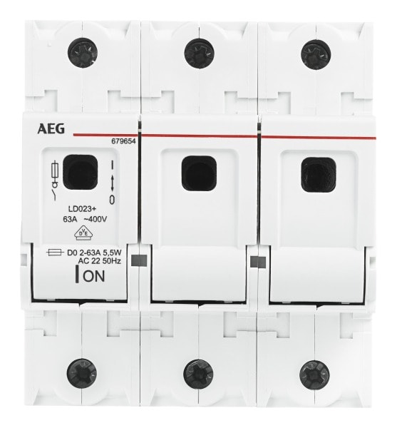 AEG - LD02+ AD01 - Reduziereinsatz für D02 Sicherungen auf D01