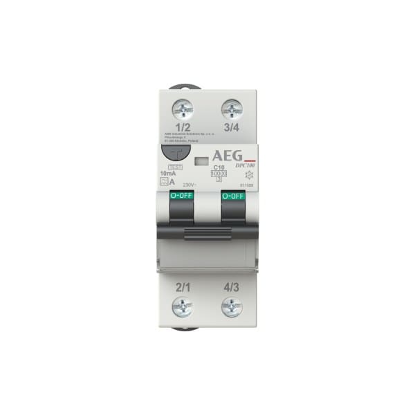 AEG - FI/LS-Schalter Unibis DPC100 - 2P - Typ A - 10 mA - 10 A - C