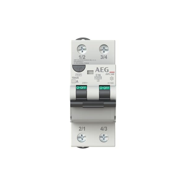 AEG - FI/LS-Schalter Unibis DPC100 - 2P - Typ A - 30 mA - 6 A - C