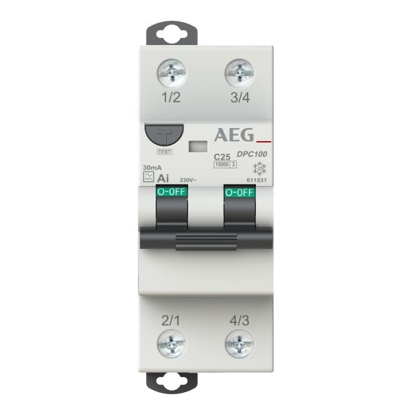 AEG - FI/LS-Schalter Unibis DPC100 - 2P - Typ AI - 30 mA - 25 A - C