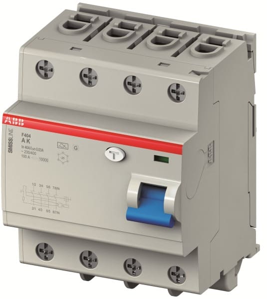 ABB - Fehlerstrom-Schutzschalter F400 - 4P - Typ F APR - 30 mA - 40 A