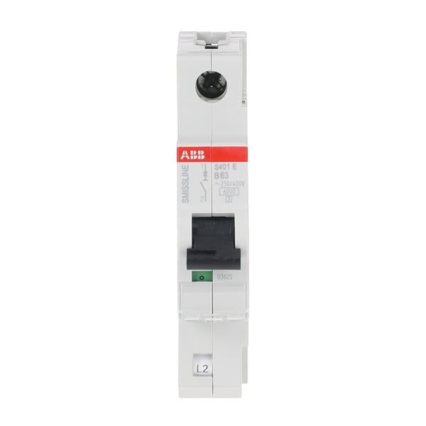ABB - Sicherungsautomat - S400 - 1P - 63 A - B(230 V) 6 kA