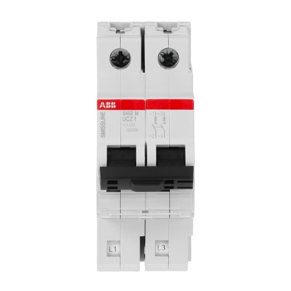 ABB - Sicherungsautomat - S400 - 2P - 1 A - UC-Z(230 V) 10 kA