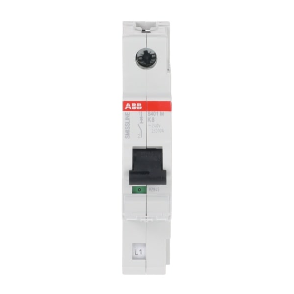 ABB - Sicherungsautomat - S400 - 1P - 8 A - K(230 V) 10 kA