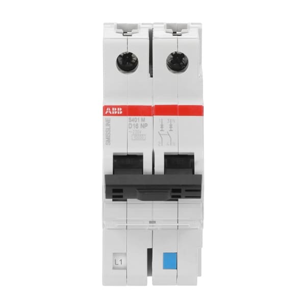 ABB - Sicherungsautomat - S400NP - 2P - 16 A - D(230 V) 10 kA