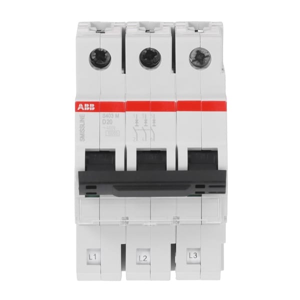 ABB - Sicherungsautomat - S400 - 3P - 20 A - D(230 V) 10 kA