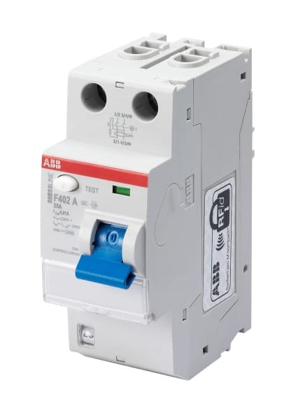 ABB - Fehlerstrom-Schutzschalter F400 - 2P - Typ A - 30 mA - 40 A
