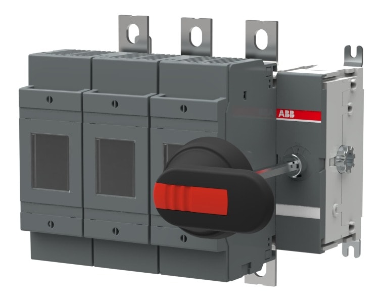 ABB - Lasttrennschalter für Sicherungen 3-polig 250 A, mit Griff und Welle