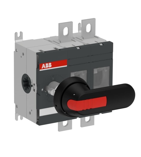 ABB - Lasttrennschalter 2-polig 400 A, mit Griff und Welle
