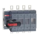 ABB - Sicherungslasttrennschalter 4P 250A m.Griff u.Welle ungesich. Neutrall. rechts