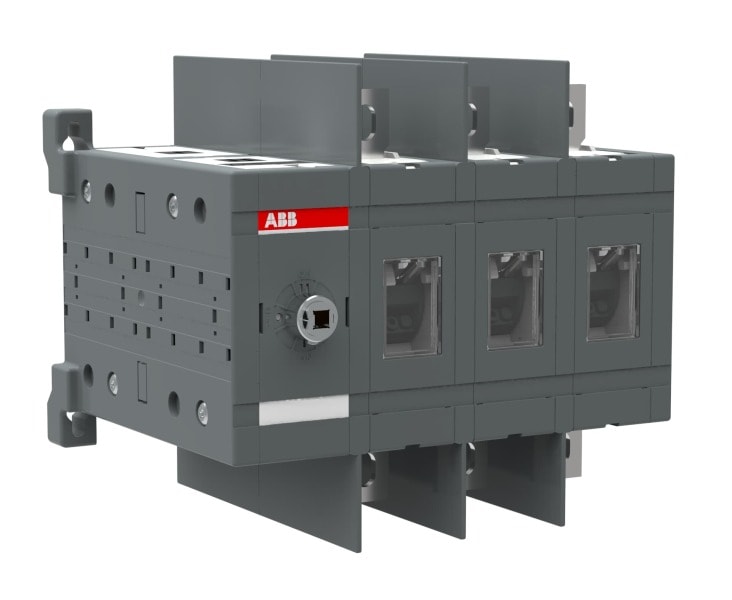 ABB - Lastumschalter 3-polig 160 A, ohne Griff und Welle mit großem Phasenabstand