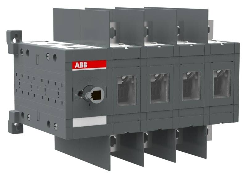 ABB - Lastumschalter 4-polig 400 A ohne Griff und Welle I-0-II/ UL/CSA