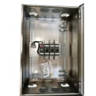 ABB - Sicherheitsschalter Edelstahlgeh. 3P 132kW 400V Edelstahlgriff IP65 oben/unten
