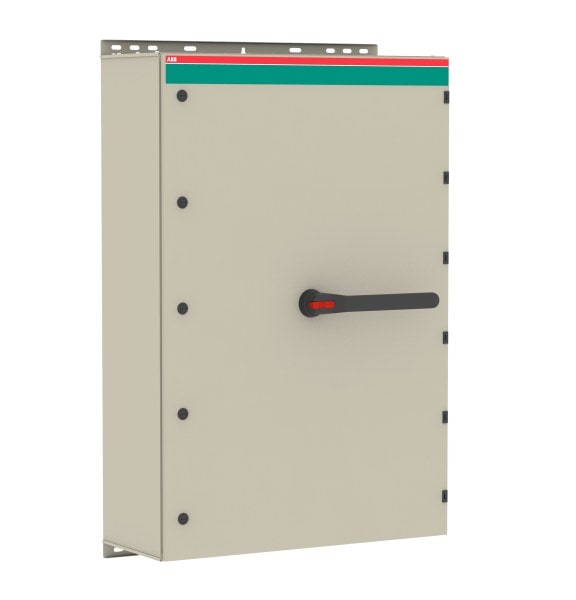 ABB - EMV-Sicherheitsschalter Stahlblechgeh. 3P 710kW 400V Griff schwarz IP65 oben/unt
