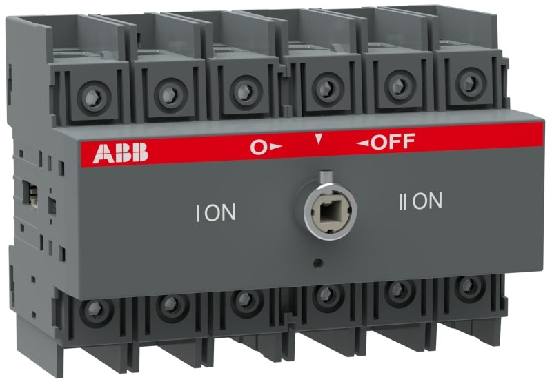 ABB - Lastumschalter 3-polig 30 A ohne Griff und Welle I-0-II/ UL/CSA