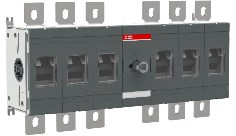 ABB - Lasttrennschalter 6-polig 630 A, ohne Griff und Welle