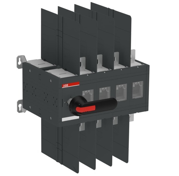ABB - Doppel-Lasttrennschalter 4-polig 600 A, mit Griff und Welle UL Variante