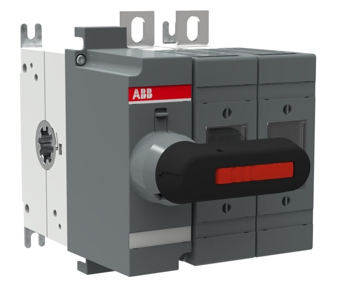 ABB - Lasttrennschalter für Sicherungen 2-polig 125 A, mit direkt montiertem Griff