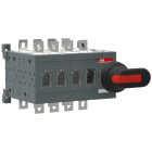 ABB - Lastumschalter 4-polig 250 A, mit Griff und Welle I-0-II
