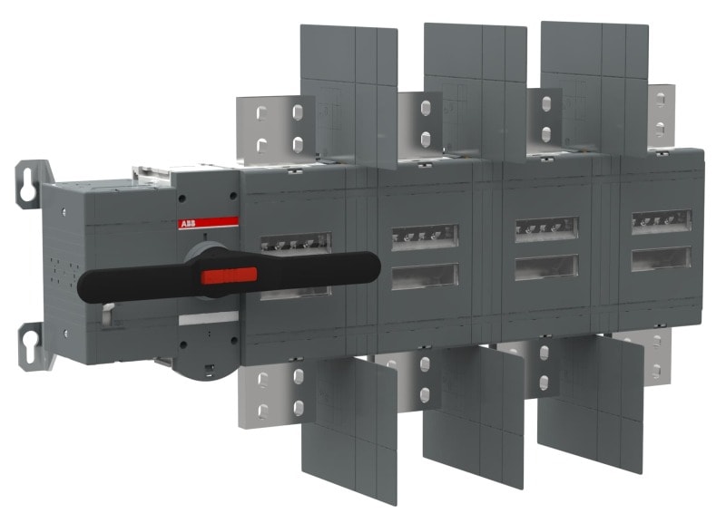 ABB - Lasttrennsch. mit Motor 4-polig 4000 A m. Griff für manuel. Betr Ue 220-240 V AC