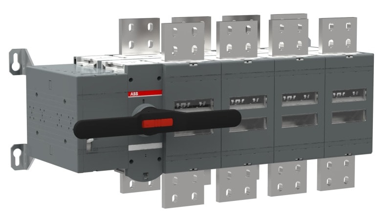 ABB - OTM3200E4CM230C Lastumschalter m. Mot. 4-polig 3200A m. Griff für manuel. Betr.