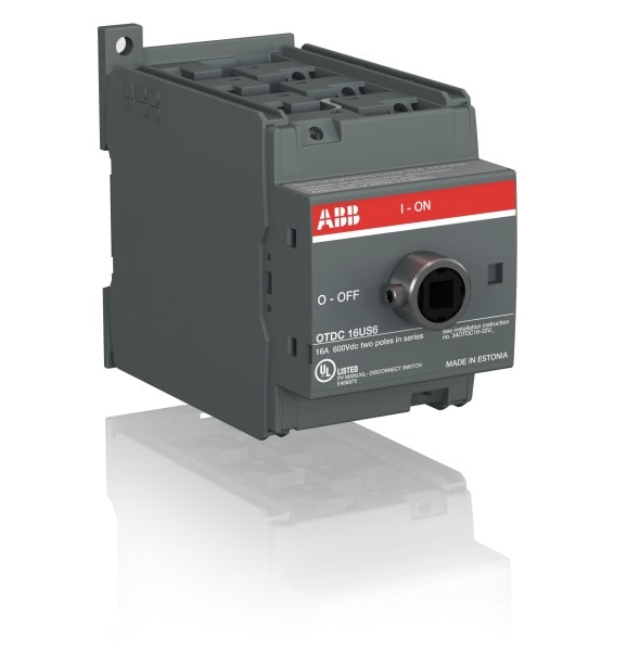 ABB - DC-Lasttrennschalter 6-polig 16A ohne Griff UL 3x600 V DC Dreikreis