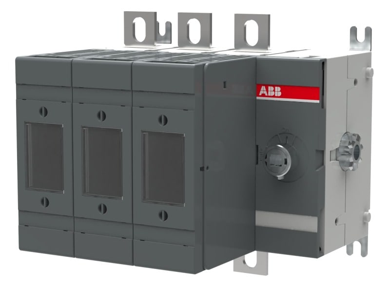 ABB - Lasttrennschalter für Sicherungen 3-polig 160 A, mit Griff und Welle