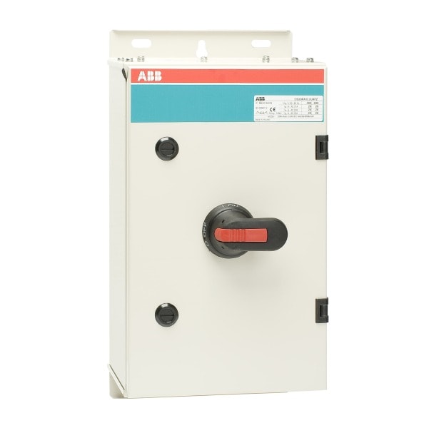 ABB - Sicherheitsschalter Stahlblechgeh. 3P 80kW 400V Griff schwarz IP65 oben/unten