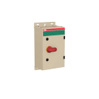 ABB - EMV-Sicherheitsschalter Stahlblechgeh. 3P 55kW 400V Griff rot-gelb IP65 oben/unt