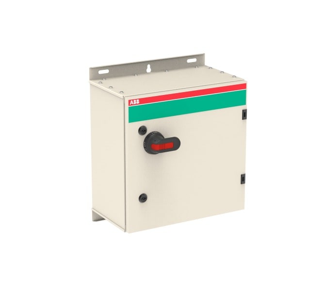 ABB - Sicherheitsschalter Stahlblechgeh. 3P 55kW 400V Griff schwarz IP65 unten