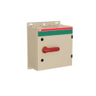 ABB - Sicherheitsschalter Stahlblechgeh. 6P 45kW 400V Griff rot-gelb IP65 oben/unten