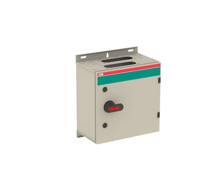 ABB - Sicherheitsschalter Stahlblechgeh. 6P 45kW 400V Griff schwarz IP65 oben/unten