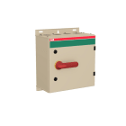 ABB - Sicherheitsschalter Stahlblechgeh. 6P 55kW 400V Griff rot-gelb IP65 oben/unten