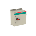 ABB - Sicherheitsschalter Stahlblechgeh. 6P 55kW 400V Griff schwarz IP65 oben/unten