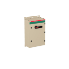 ABB - Sicherheitsschalter Stahlblechgeh. 6P 55kW 400V Griff schwarz IP65 unten