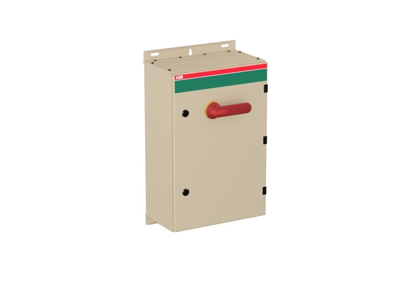 ABB - Sicherheitsschalter Stahlblechgeh. 6P 55kW 400V Griff rot-gelb IP65 unten