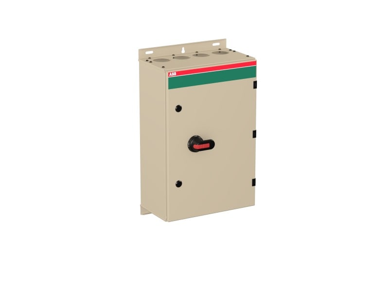 ABB - Sicherheitsschalter Stahlblechgeh. 4P 80kW 400V Griff schwarz IP65 oben/unten