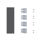 ABB - KIT FC CuAl 4x70...150mm2 XT6 4pcs 4x70-150mm²