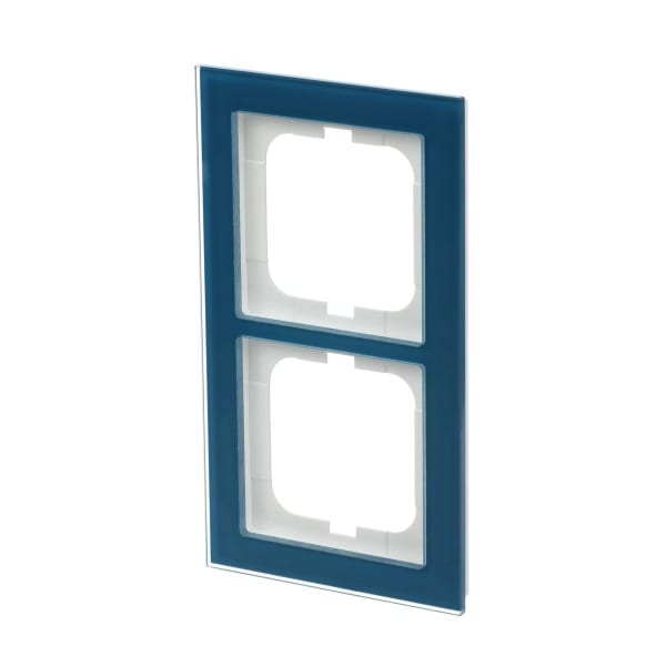 BUSCH-JAEGER - Abdeckrahmen 2-fach Glas Ozean - Busch-axcent pur