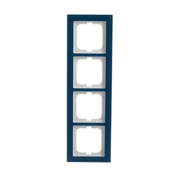 BUSCH-JAEGER - Abdeckrahmen 4-fach Glas Ozean - Busch-axcent pur