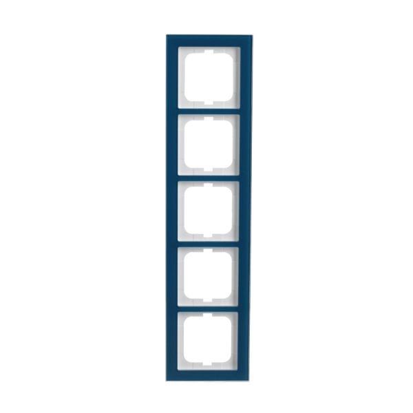 BUSCH-JAEGER - Abdeckrahmen 5-fach Glas Ozean - Busch-axcent pur