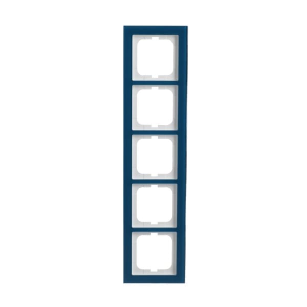 BUSCH-JAEGER - Abdeckrahmen 5-fach Glas Ozean - Busch-axcent pur