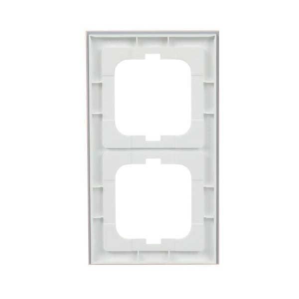 BUSCH-JAEGER - Abdeckrahmen 2-fach Glas Koralle - Busch-axcent pur