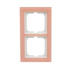 BUSCH-JAEGER - Abdeckrahmen 2-fach Glas Koralle - Busch-axcent pur