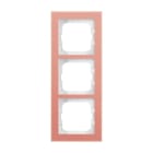 BUSCH-JAEGER - Abdeckrahmen 3-fach Glas Koralle - Busch-axcent pur