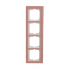 BUSCH-JAEGER - Abdeckrahmen 4-fach Glas Koralle - Busch-axcent pur