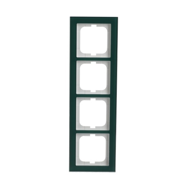 BUSCH-JAEGER - Abdeckrahmen 4-fach Glas Avocado - Busch-axcent pur