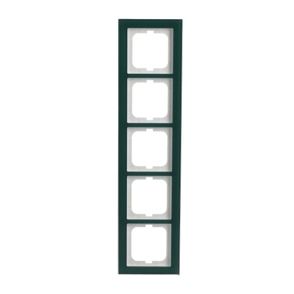 BUSCH-JAEGER - Abdeckrahmen 5-fach Glas Avocado - Busch-axcent pur