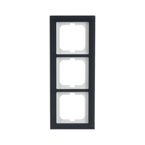 BUSCH-JAEGER - Abdeckrahmen 3-fach Glas Auster - Busch-axcent pur